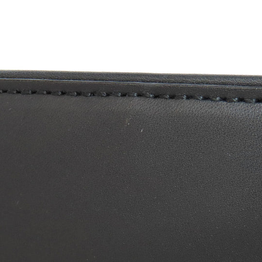 BURBERRY Handbag leather black Women Used Authentic