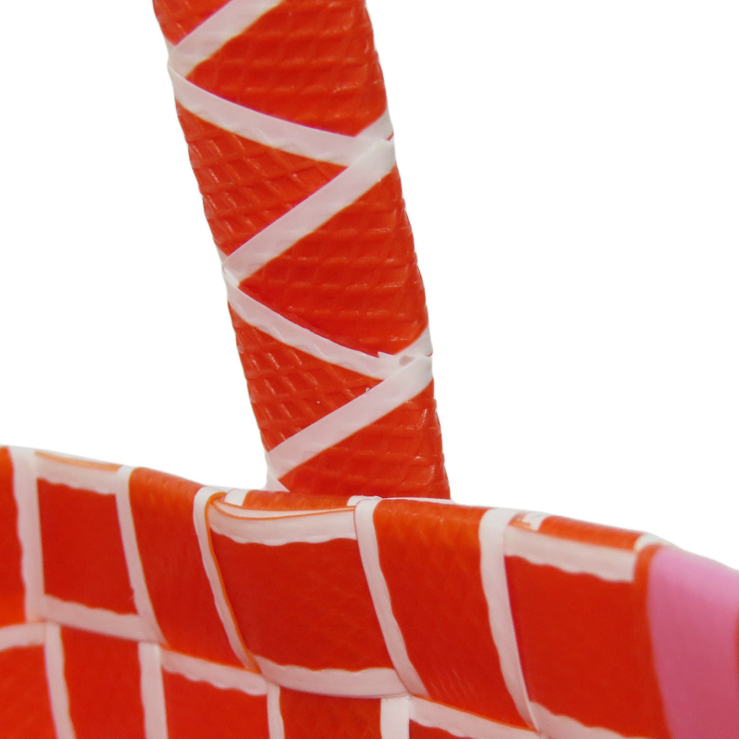 MARNI Handbag polypropylene Orange logo Women Used Authentic