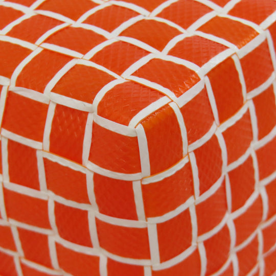 MARNI Handbag polypropylene Orange logo Women Used Authentic