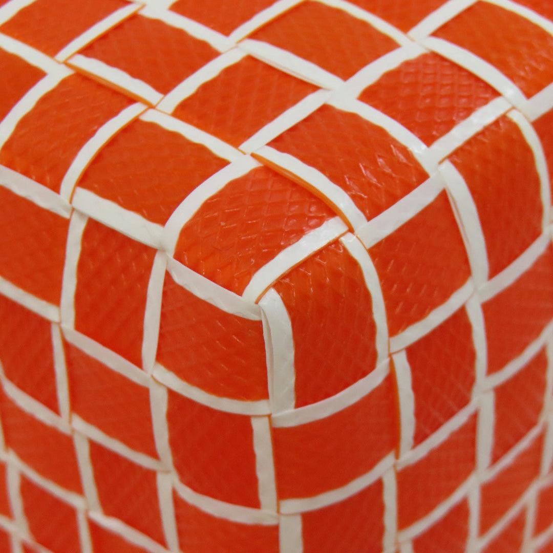 MARNI Handbag polypropylene Orange logo Women Used Authentic