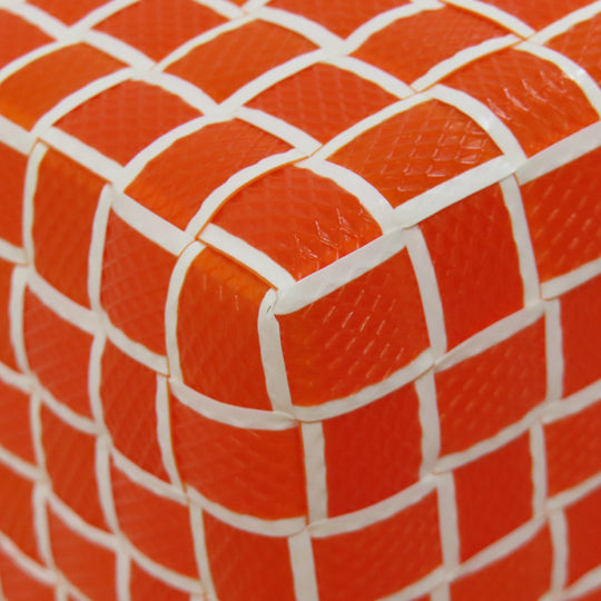 MARNI Handbag polypropylene Orange logo Women Used Authentic