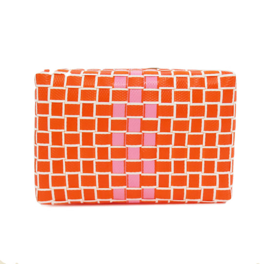 MARNI Handbag polypropylene Orange logo Women Used Authentic