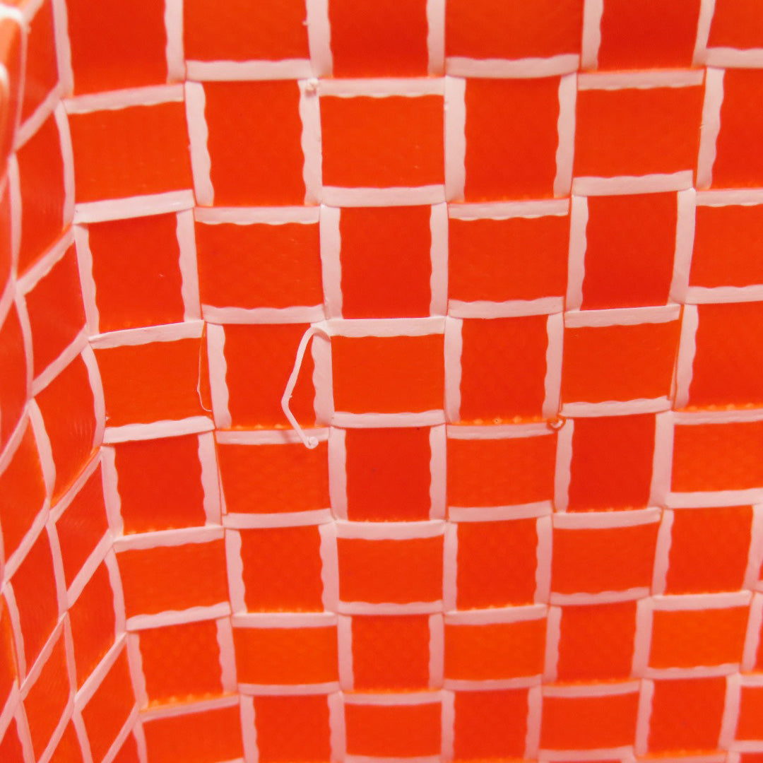 MARNI Handbag polypropylene Orange logo Women Used Authentic