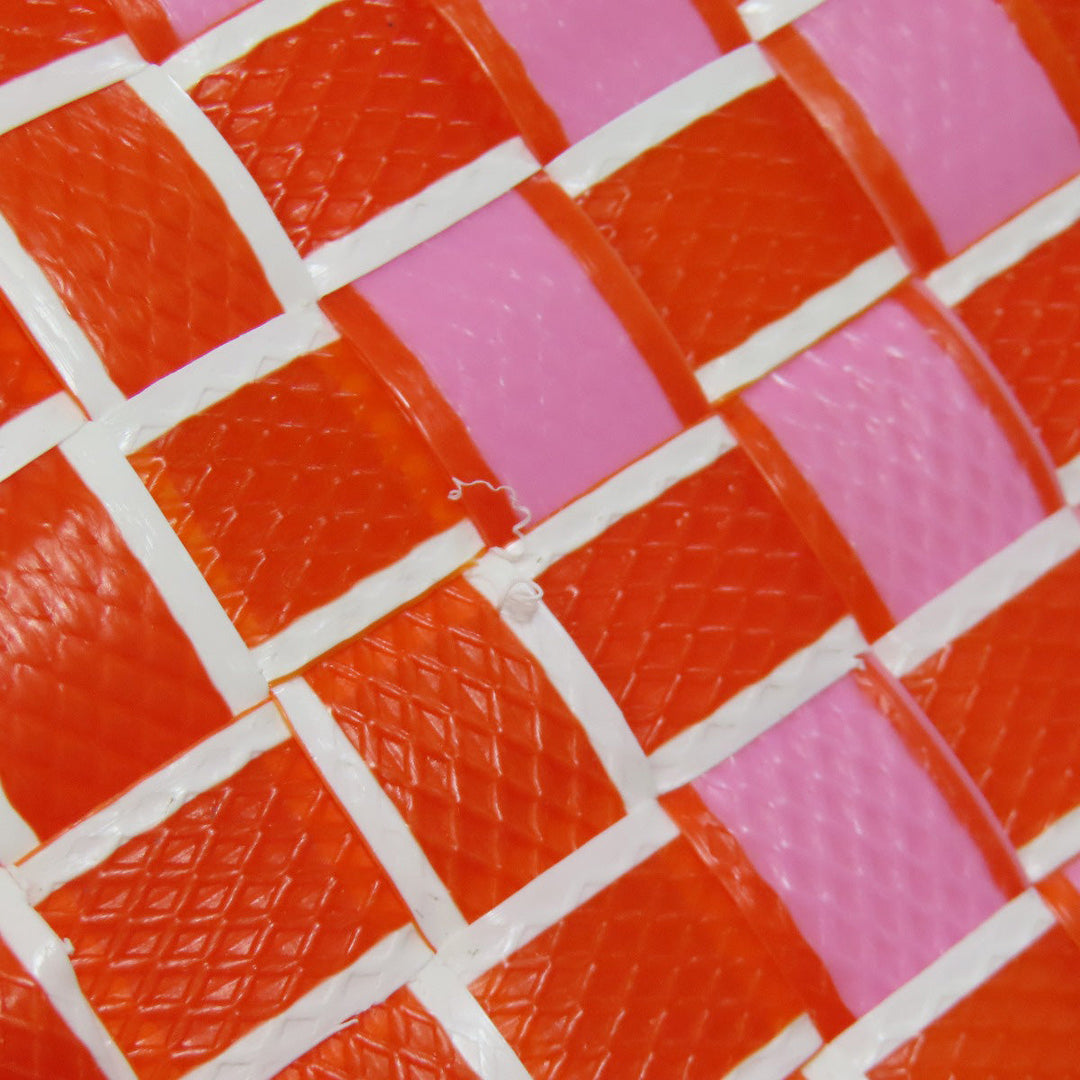 MARNI Handbag polypropylene Orange logo Women Used Authentic