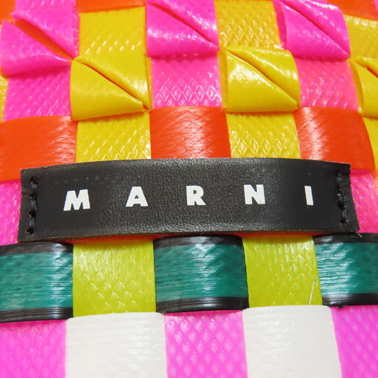 MARNI Handbag polypropylene yellow logo