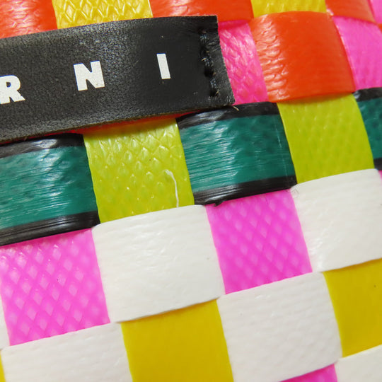 MARNI Handbag polypropylene yellow logo