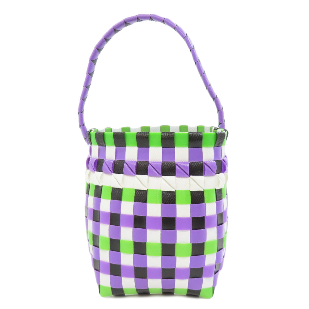 MARNI Handbag polypropylene purple logo Women Used Authentic