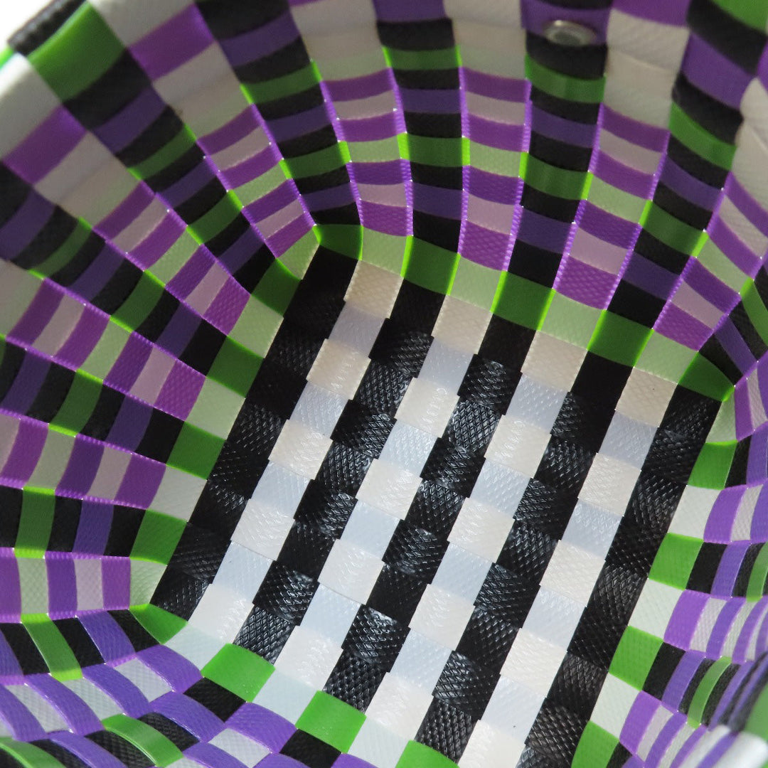 MARNI Handbag polypropylene purple logo Women Used Authentic