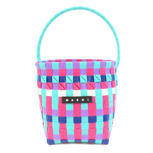 MARNI Handbag polypropylene pink logo Women Used Authentic