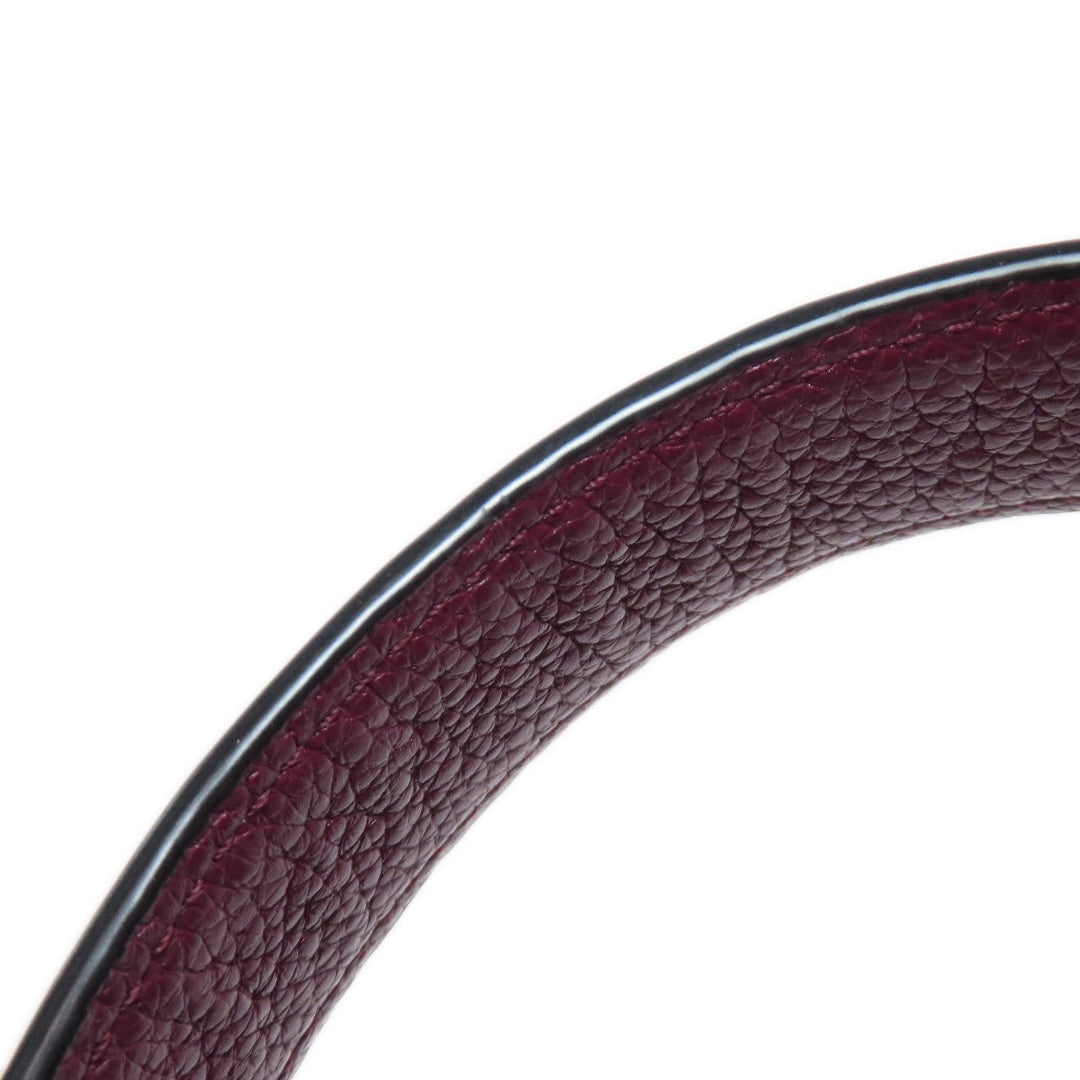 COACH Handbag F38250 leather Red one belt 2WAY Women Used Authentic