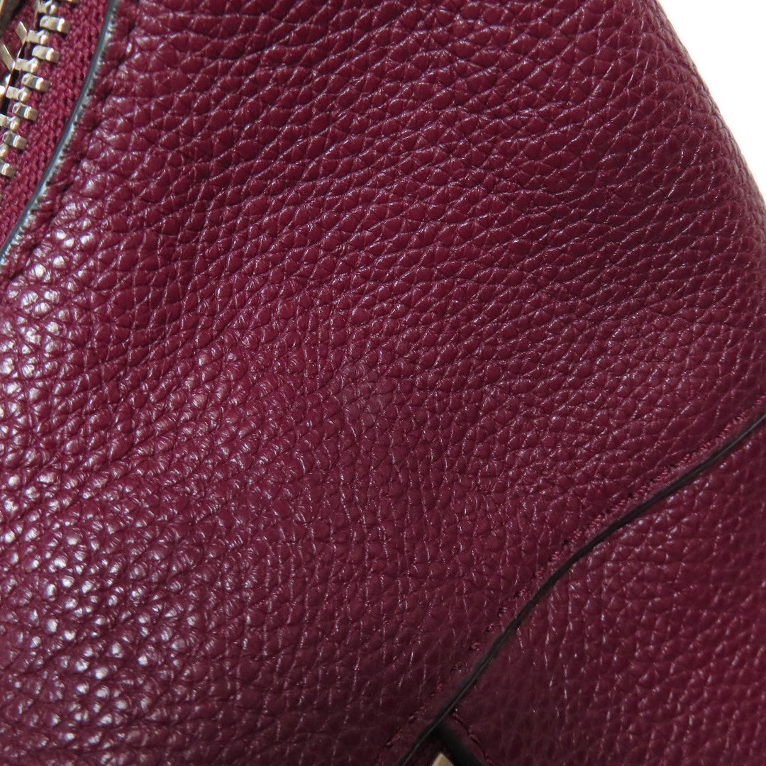 COACH Handbag F38250 leather Red one belt 2WAY Women Used Authentic