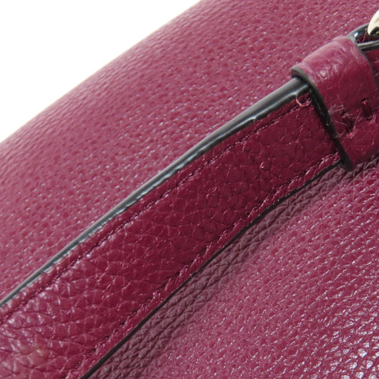 COACH Handbag F38250 leather Red one belt 2WAY Women Used Authentic