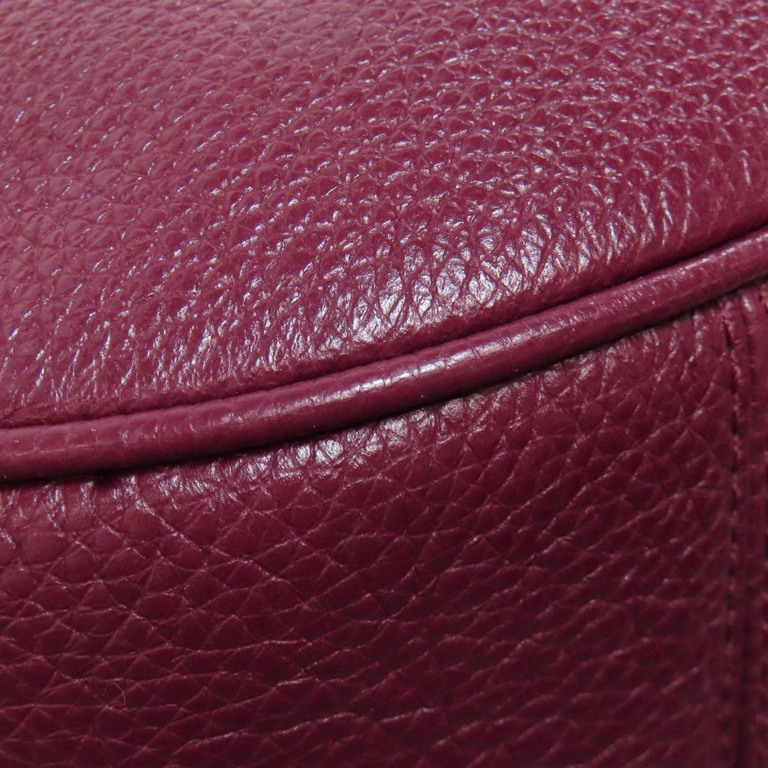 COACH Handbag F38250 leather Red one belt 2WAY Women Used Authentic