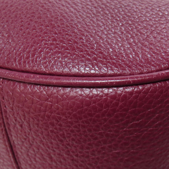 COACH Handbag F38250 leather Red one belt 2WAY Women Used Authentic