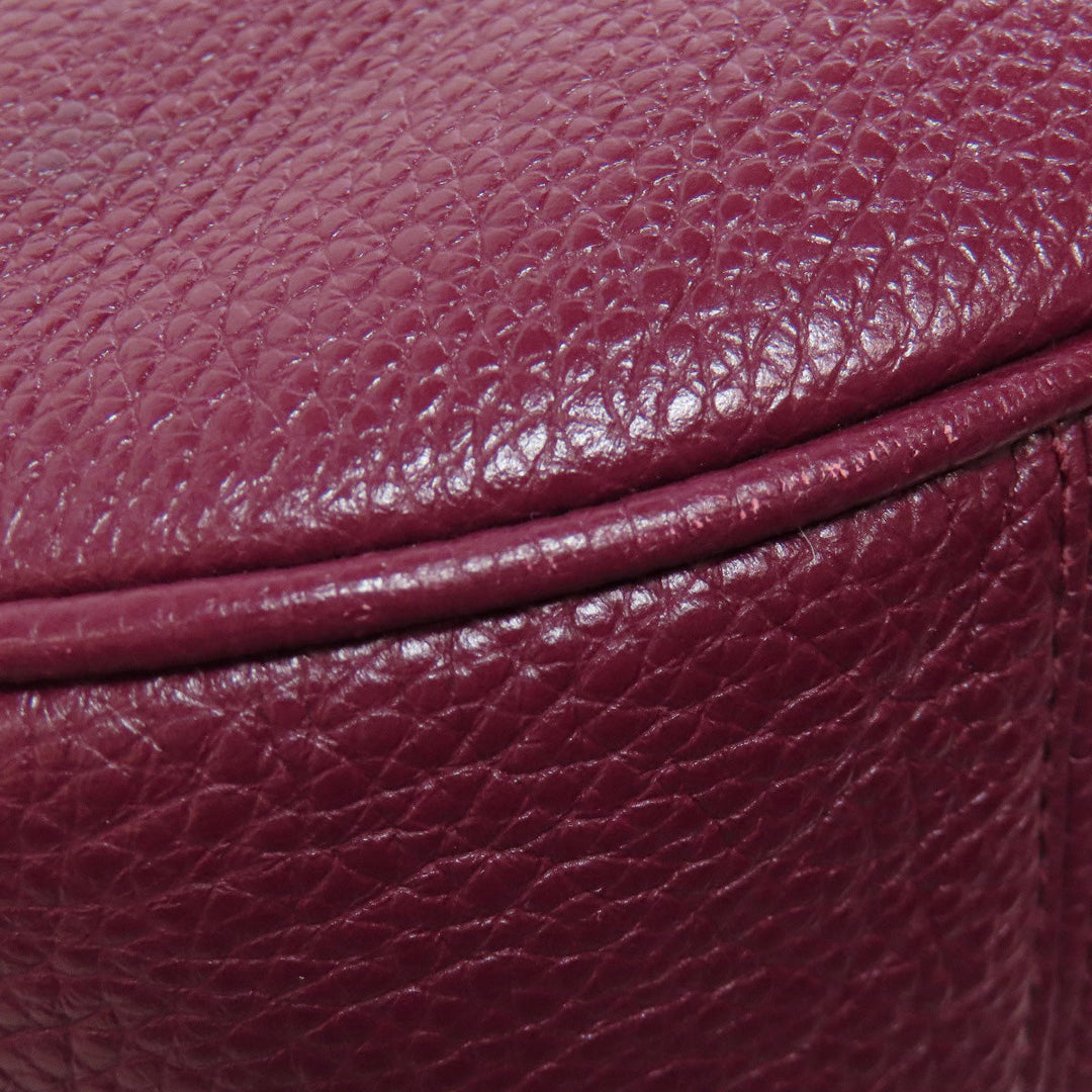 COACH Handbag F38250 leather Red one belt 2WAY Women Used Authentic