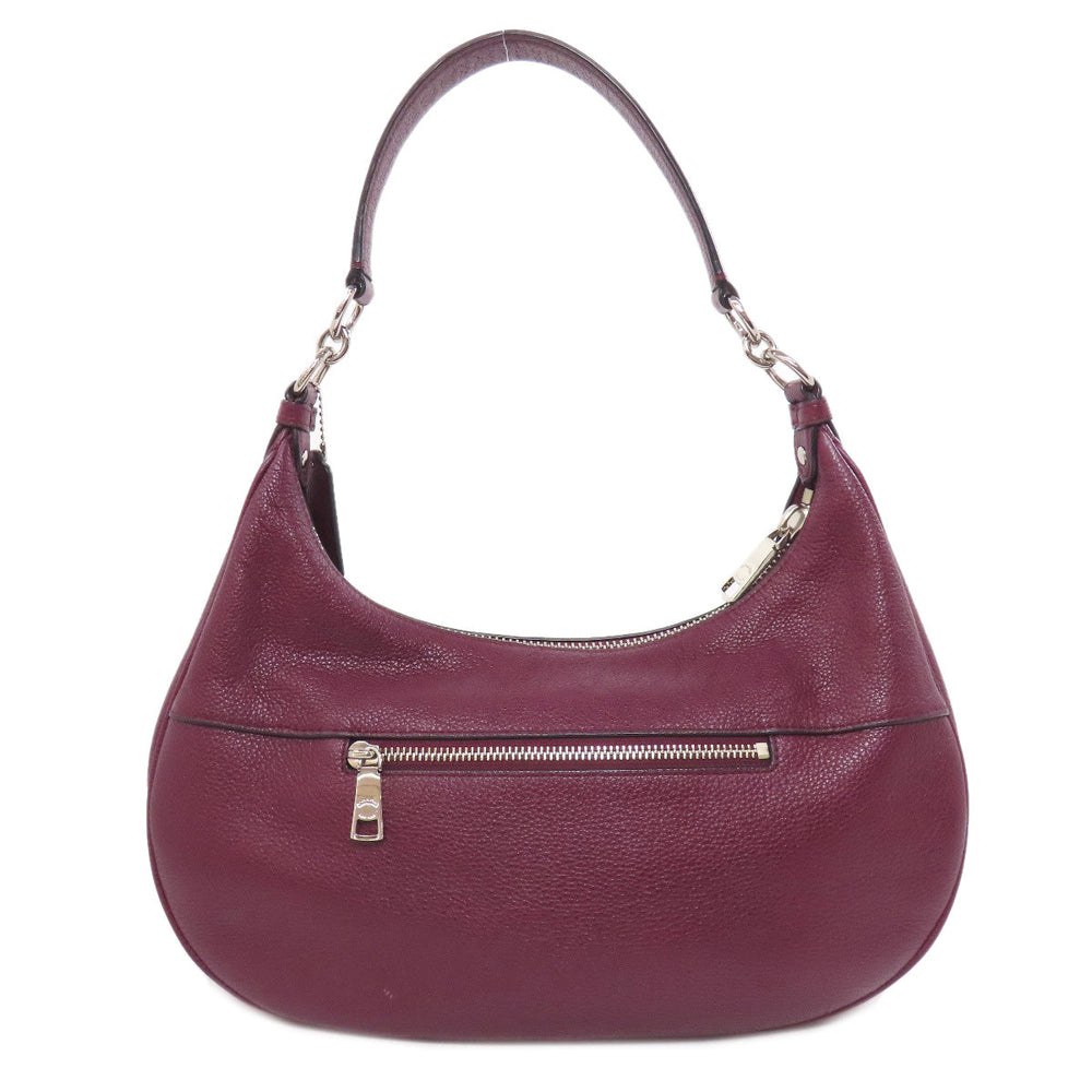 COACH Handbag F38250 leather Red one belt 2WAY Women Used Authentic