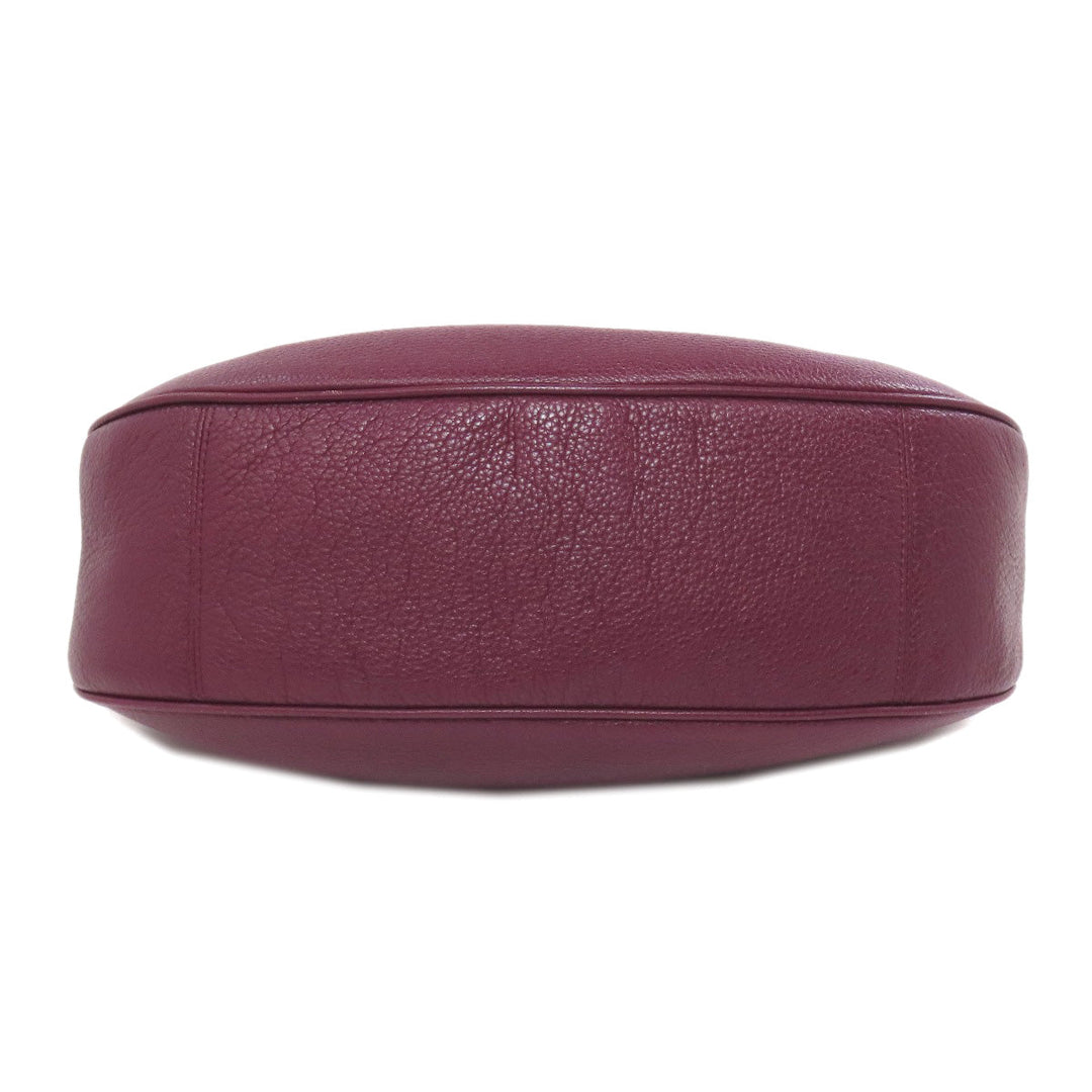 COACH Handbag F38250 leather Red one belt 2WAY Women Used Authentic