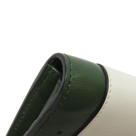 MARNI Bifold Wallet leather white logo Women(Unisex) Used Authentic