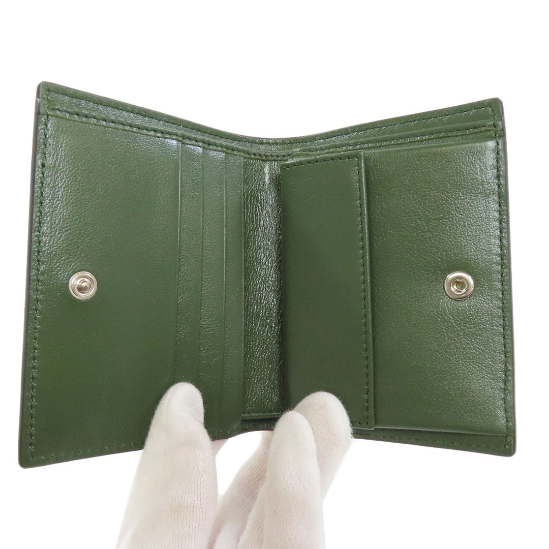 MARNI Bifold Wallet leather white logo Women(Unisex) Used Authentic