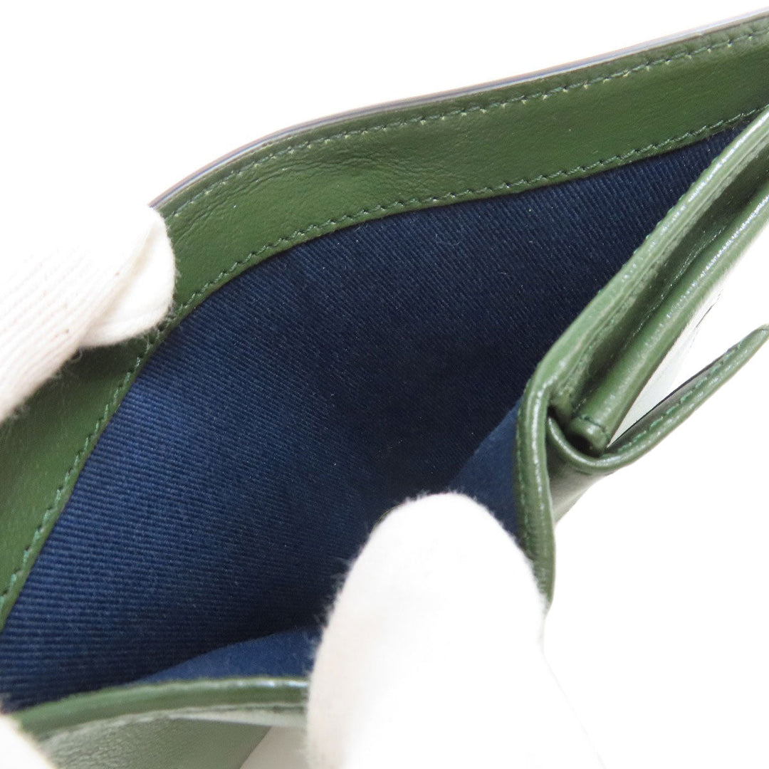 MARNI Bifold Wallet leather white logo Women(Unisex) Used Authentic