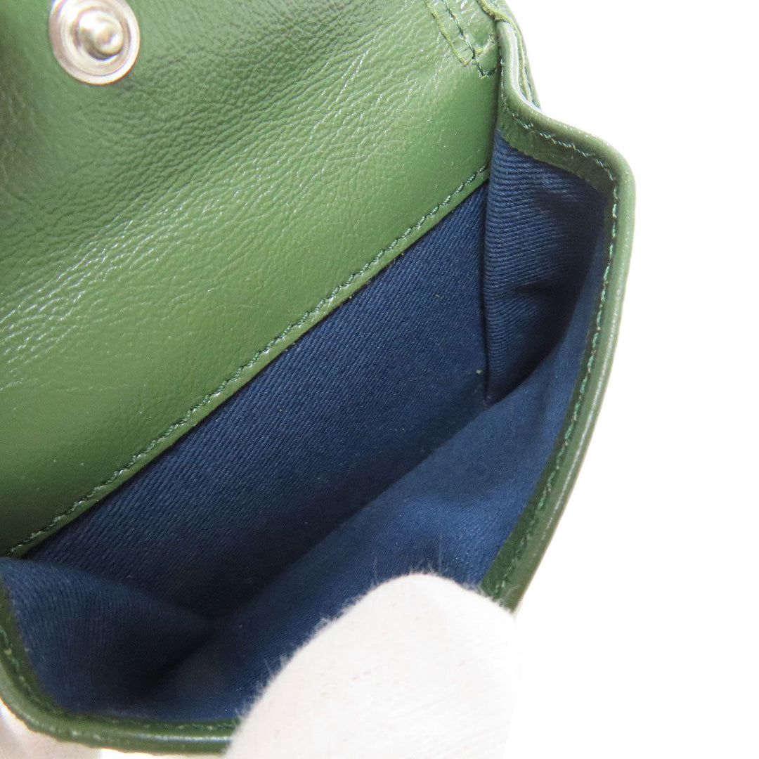 MARNI Bifold Wallet leather white logo Women(Unisex) Used Authentic