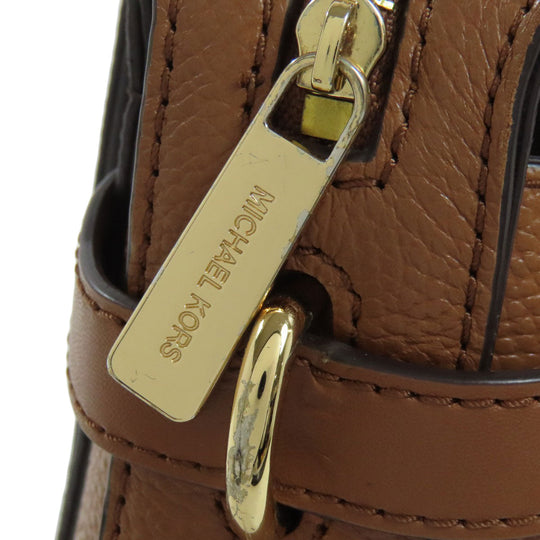 MICHAEL KORS Handbag PVC Brown MK Signature 2WAY Women Used Authentic