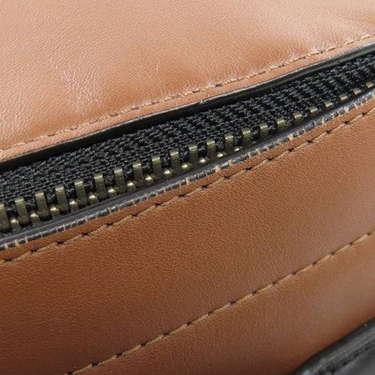 COACH Backpack C2934 leather Brown logo Women Used Authentic