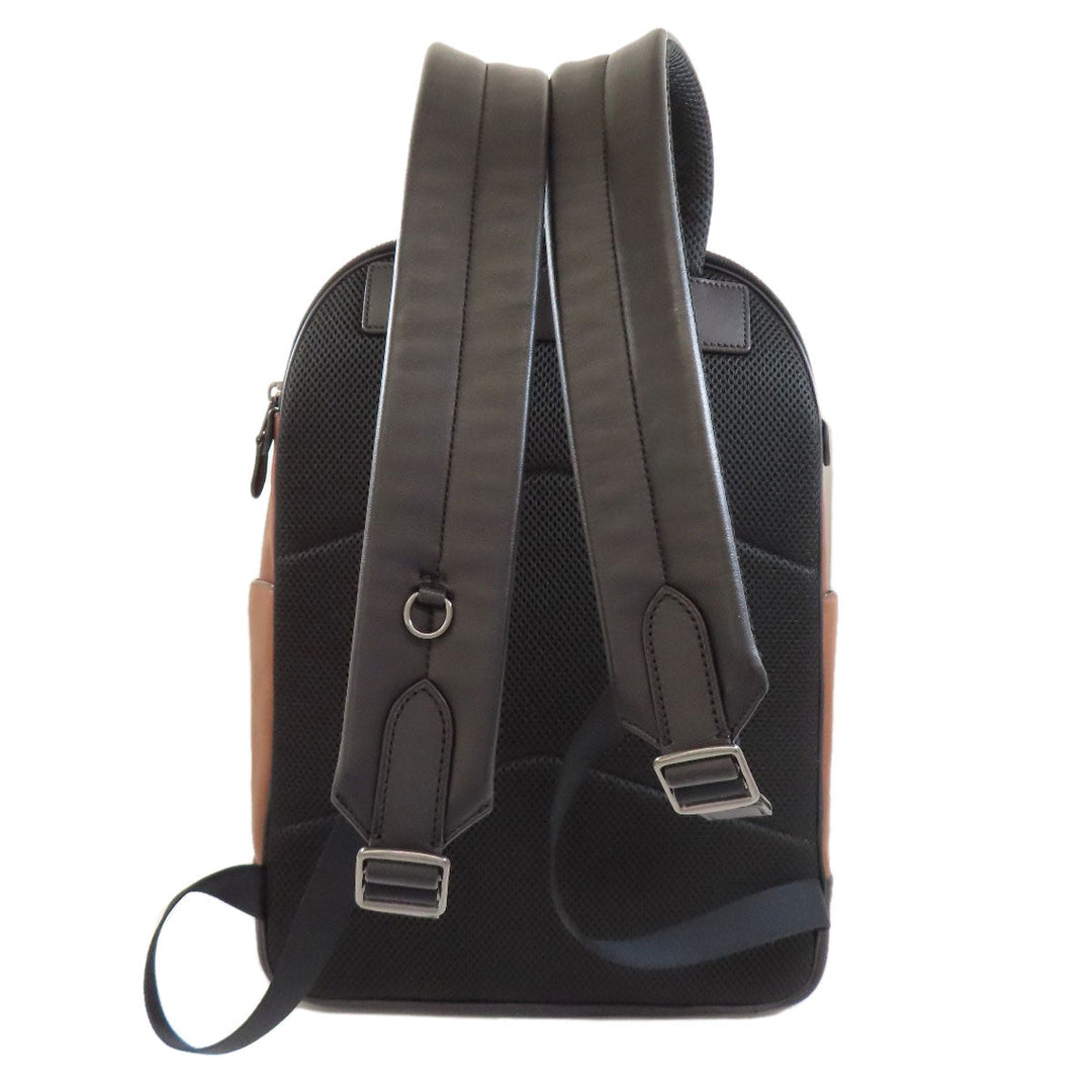 COACH Backpack C2934 leather Brown logo Women Used Authentic