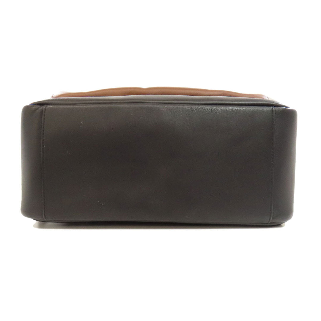 COACH Backpack C2934 leather Brown logo Women Used Authentic