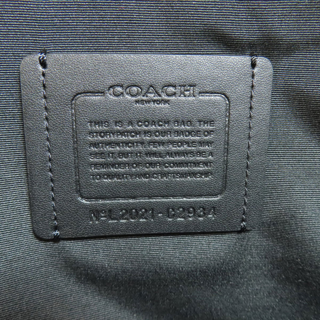 COACH Backpack C2934 leather Brown logo Women Used Authentic