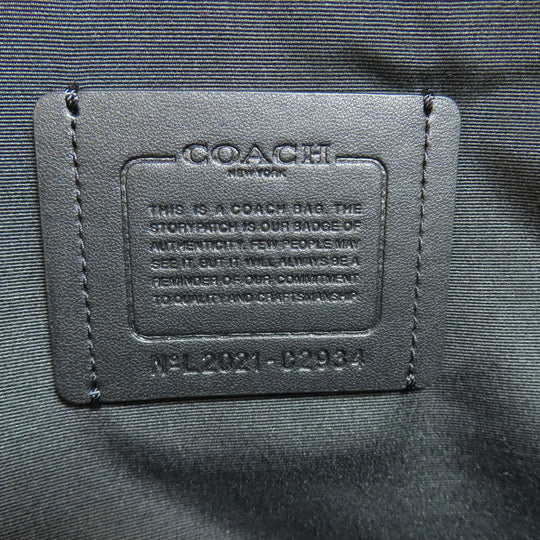 COACH Backpack C2934 leather Brown logo Women Used Authentic