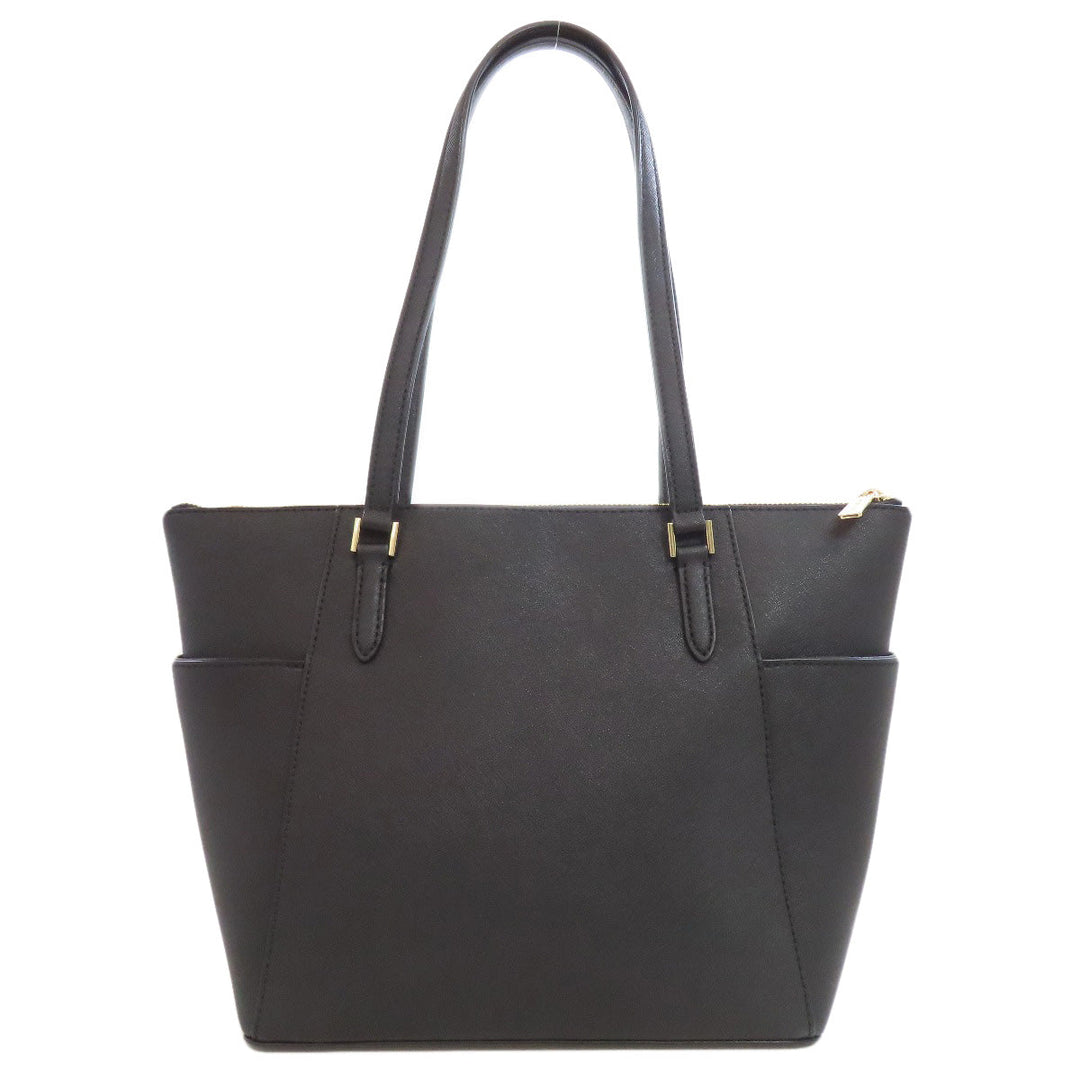 MICHAEL KORS Tote Bag PVC black logo Women Used Authentic