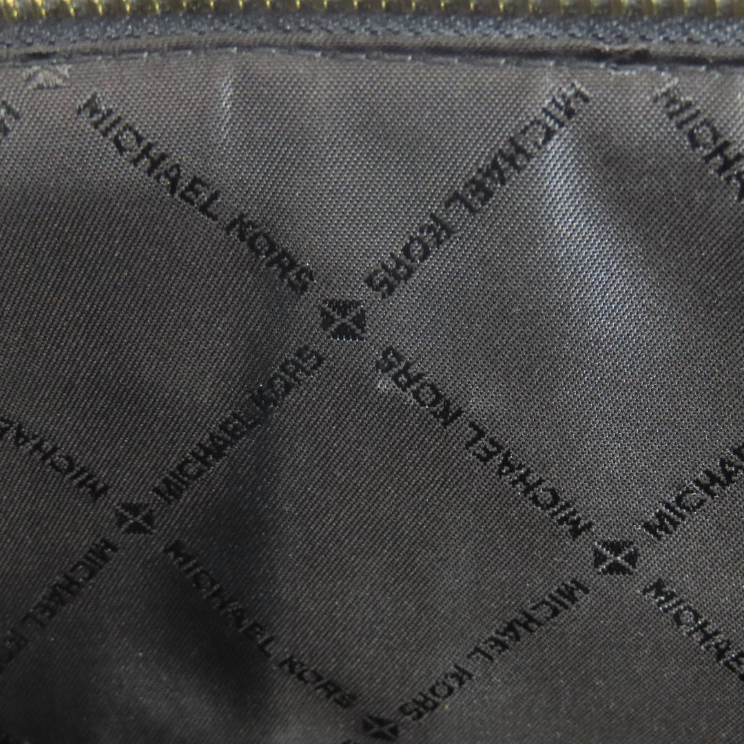 MICHAEL KORS Tote Bag PVC black logo Women Used Authentic