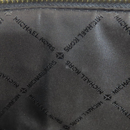MICHAEL KORS Tote Bag PVC black logo Women Used Authentic