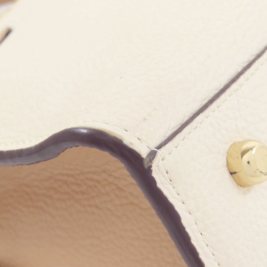 COACH Handbag 76089 leather white Channing Carryall 2WAY Women Used Authentic