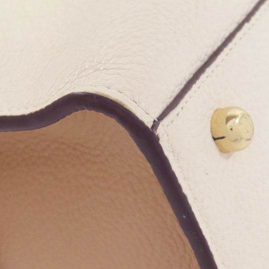 COACH Handbag 76089 leather white Channing Carryall 2WAY Women Used Authentic