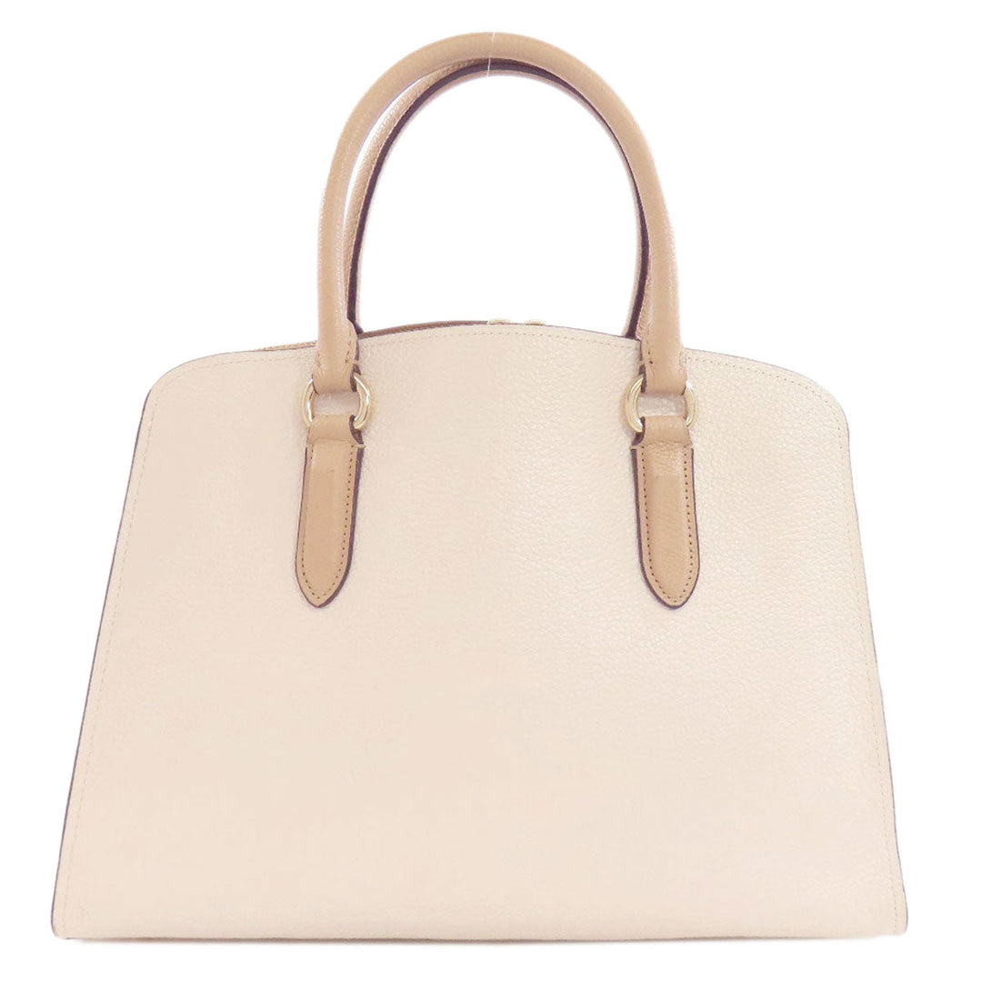COACH Handbag 76089 leather white Channing Carryall 2WAY Women Used Authentic