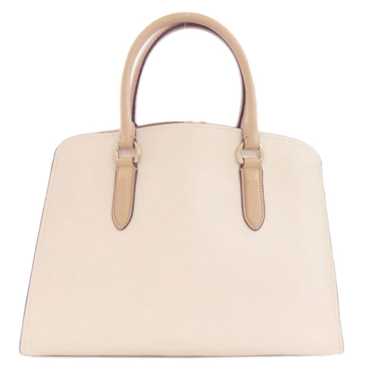 COACH Handbag 76089 leather white Channing Carryall 2WAY Women Used Authentic