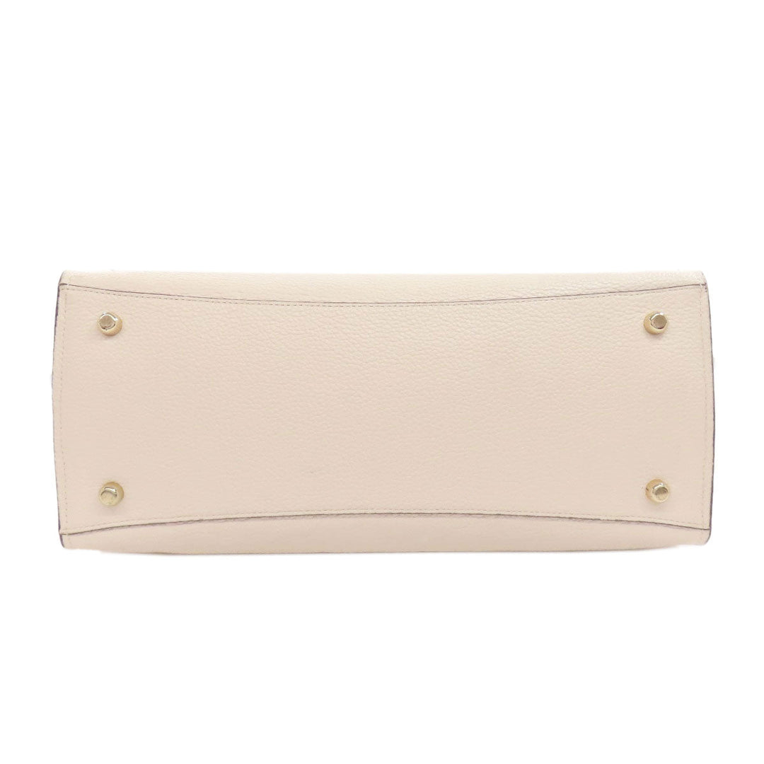 COACH Handbag 76089 leather white Channing Carryall 2WAY Women Used Authentic