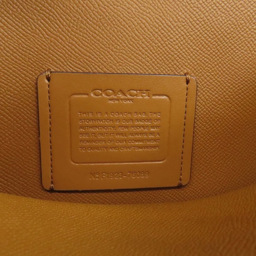 COACH Handbag 76089 leather white Channing Carryall 2WAY Women Used Authentic