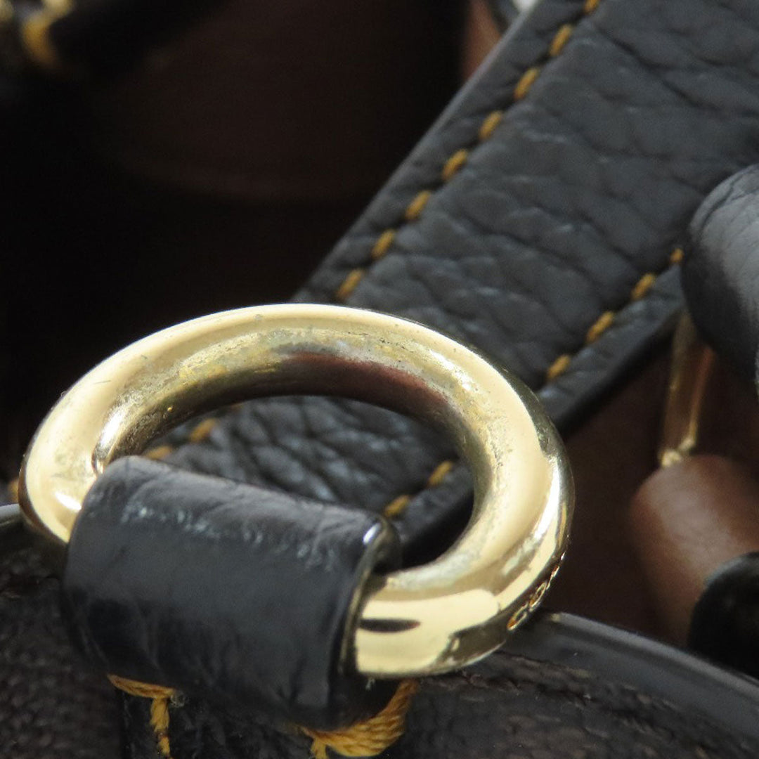 COACH Handbag C6918 PVC, Leather Brown Signature Women Used Authentic