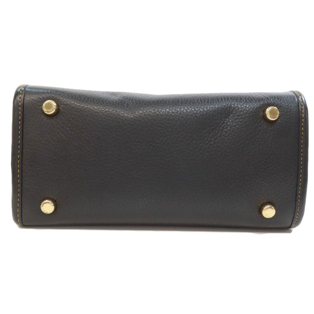 COACH Handbag C6918 PVC, Leather Brown Signature Women Used Authentic