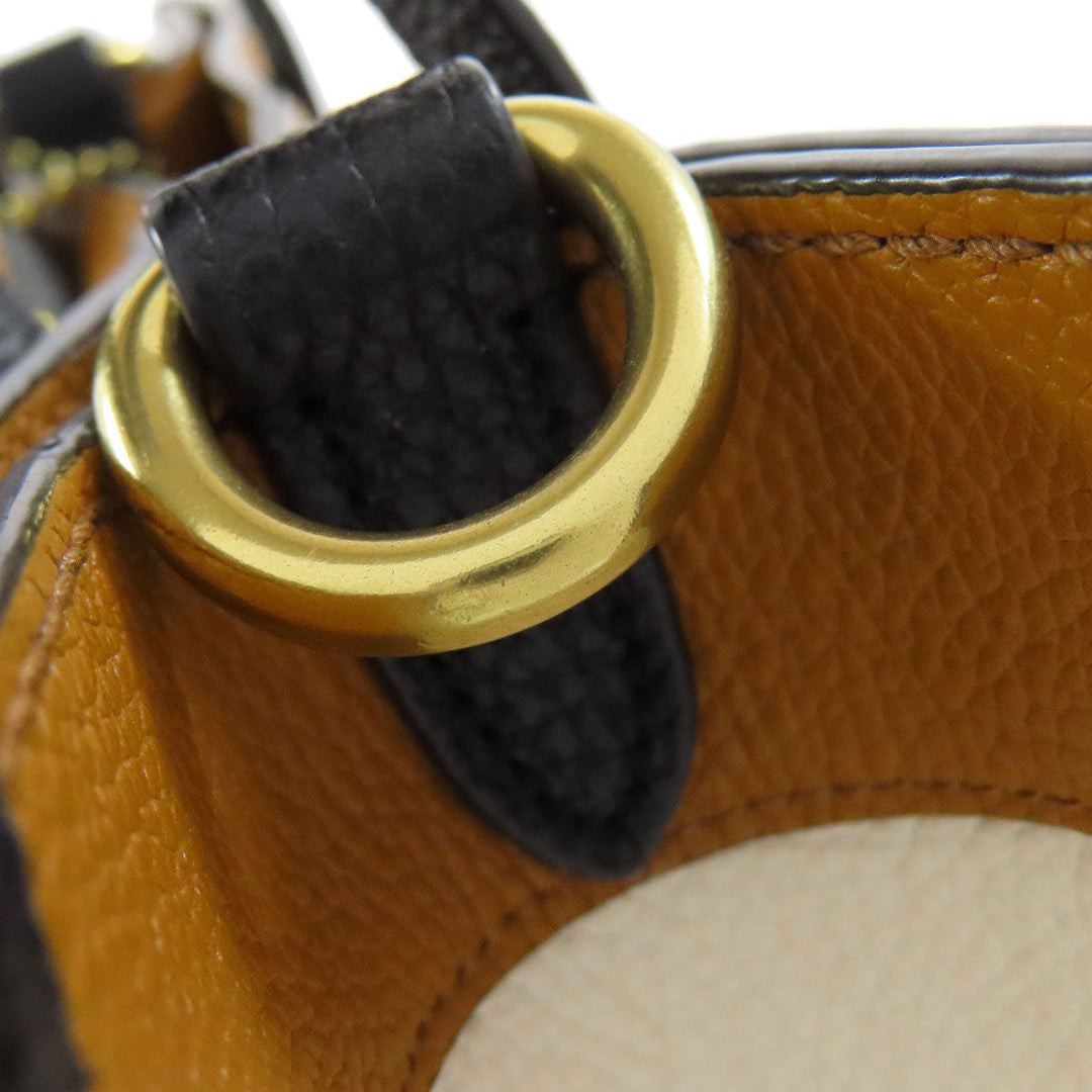 COACH Handbag C0777 leather white Field Tote 30 Color Block 2WAY Women Used Authentic