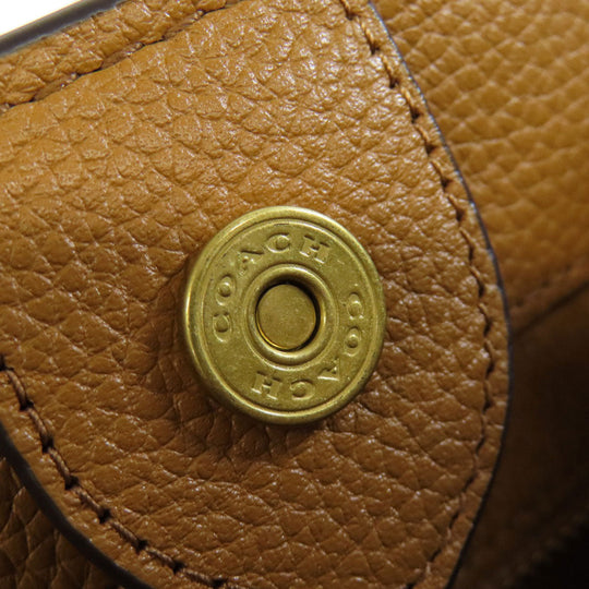 COACH Handbag C0777 leather white Field Tote 30 Color Block 2WAY Women Used Authentic