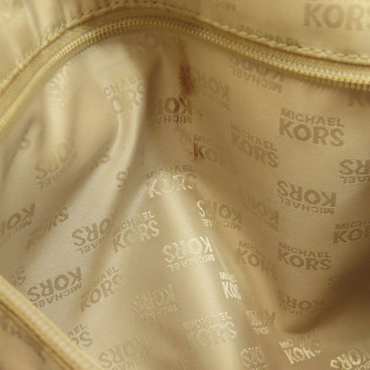 MICHAEL KORS Tote Bag canvas Brown Logo pattern Women Used Authentic