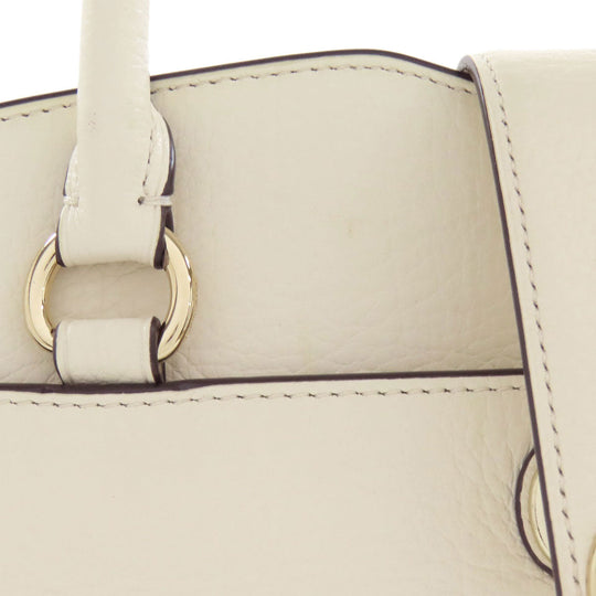 COACH Handbag 37575 leather white Mercer Satchel 2WAY Women Used Authentic