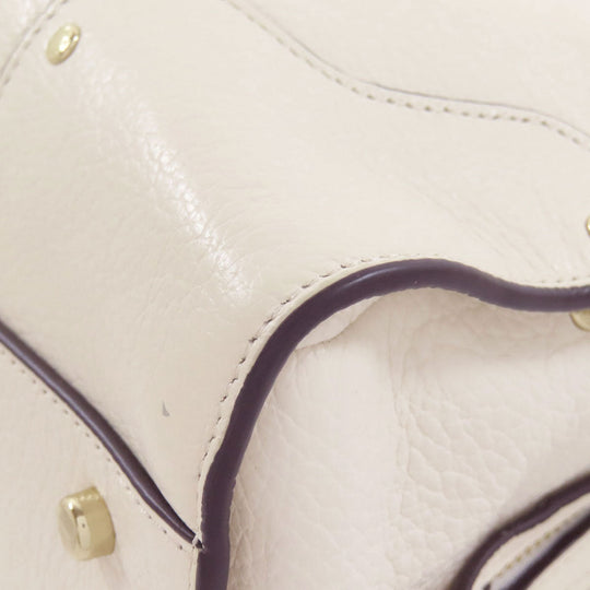 COACH Handbag 37575 leather white Mercer Satchel 2WAY Women Used Authentic