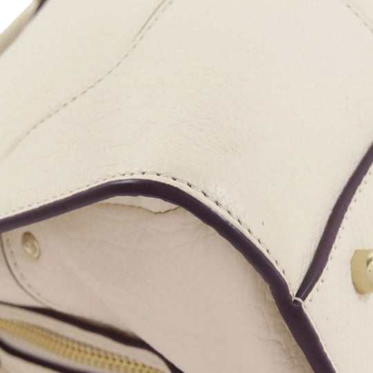 COACH Handbag 37575 leather white Mercer Satchel 2WAY Women Used Authentic