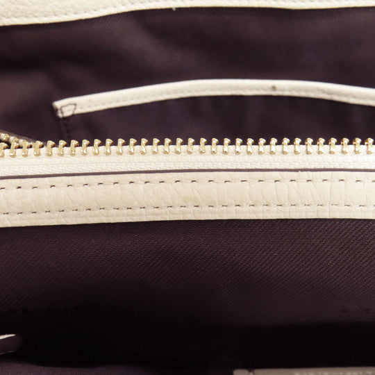 COACH Handbag 37575 leather white Mercer Satchel 2WAY Women Used Authentic