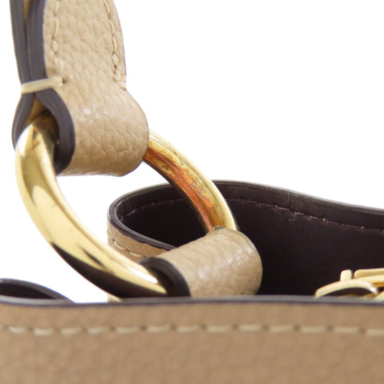 COACH Handbag 1011 leather beige Small Town Bucket 2WAY Women Used Authentic